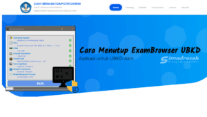 Cara menutup Exambrowser UBKD