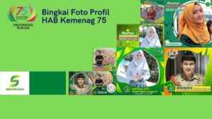 Bingkai Foto Profil HAB Kemenag 75