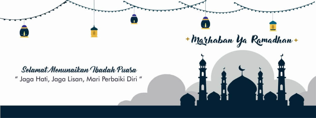 Desain 1 Spanduk Ucapan Ramadhan