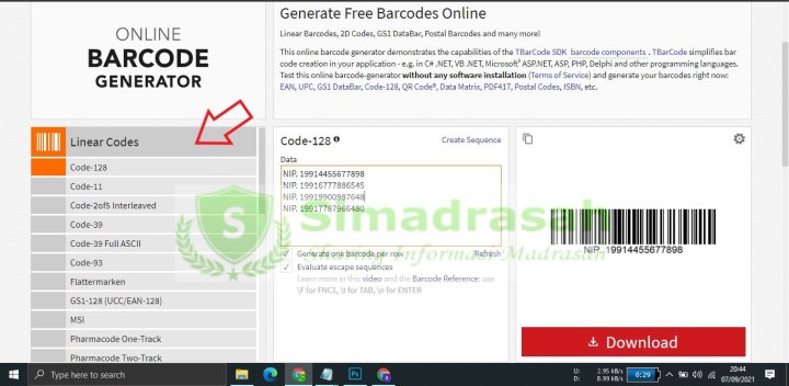 Cara membuat Barcode Online Tanpa Instal aplikasi 1