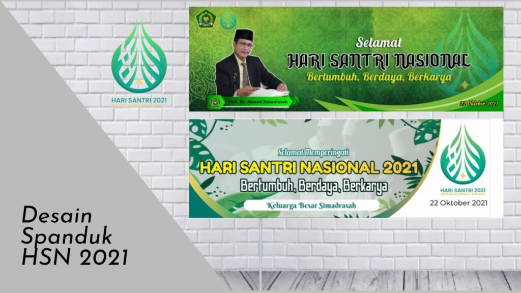 Template Desain Spanduk hari SAntri Nasional 2021