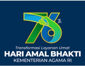 Tampilan Logo HAB Kemenag ke 76 Tahun 2022 file PNG JPN danPPT